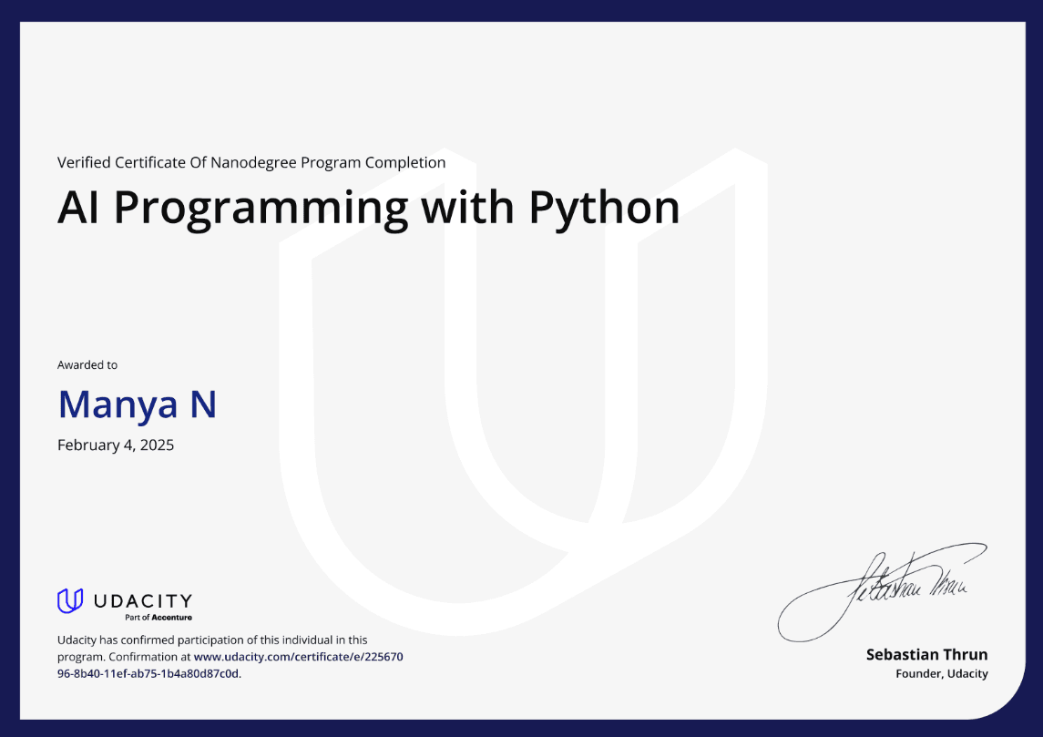 AI Programming with Python