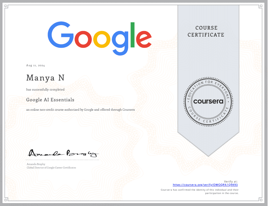 Generative AI Certification